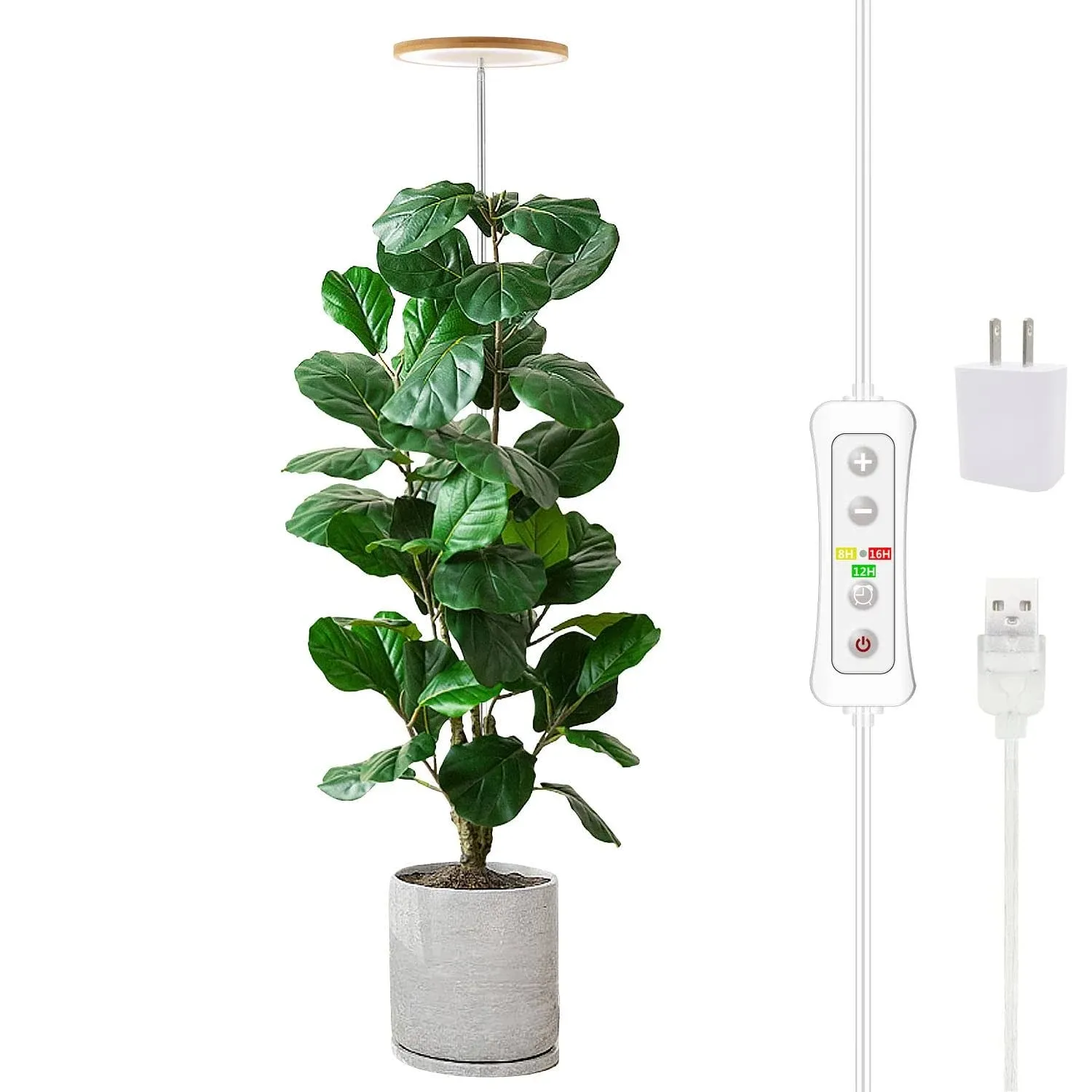 Plant Grow Light,LED Growing Light Full Spectrum for Indoor Plants,Height Adj...