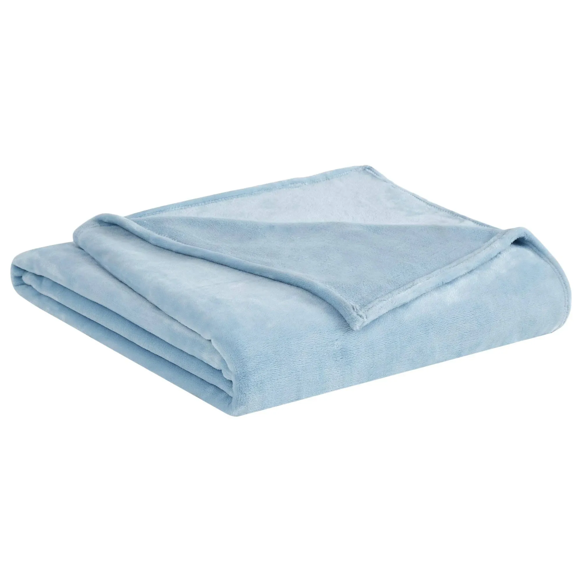 Truly Soft King Velvet Plush Blanket | Light Blue