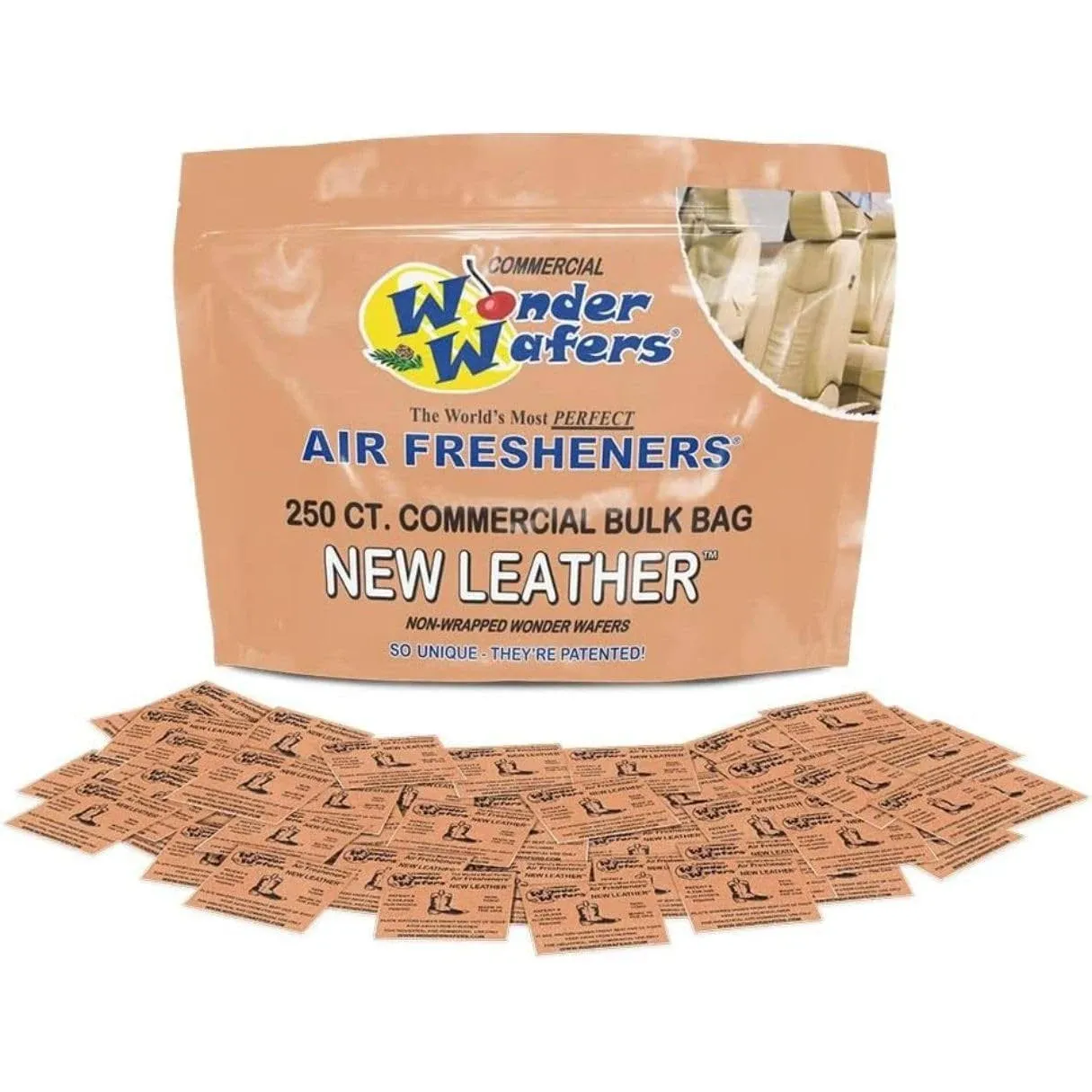 Wonder Wafers 250 Count New Leather Unwrapped Automobile Professional Use Air