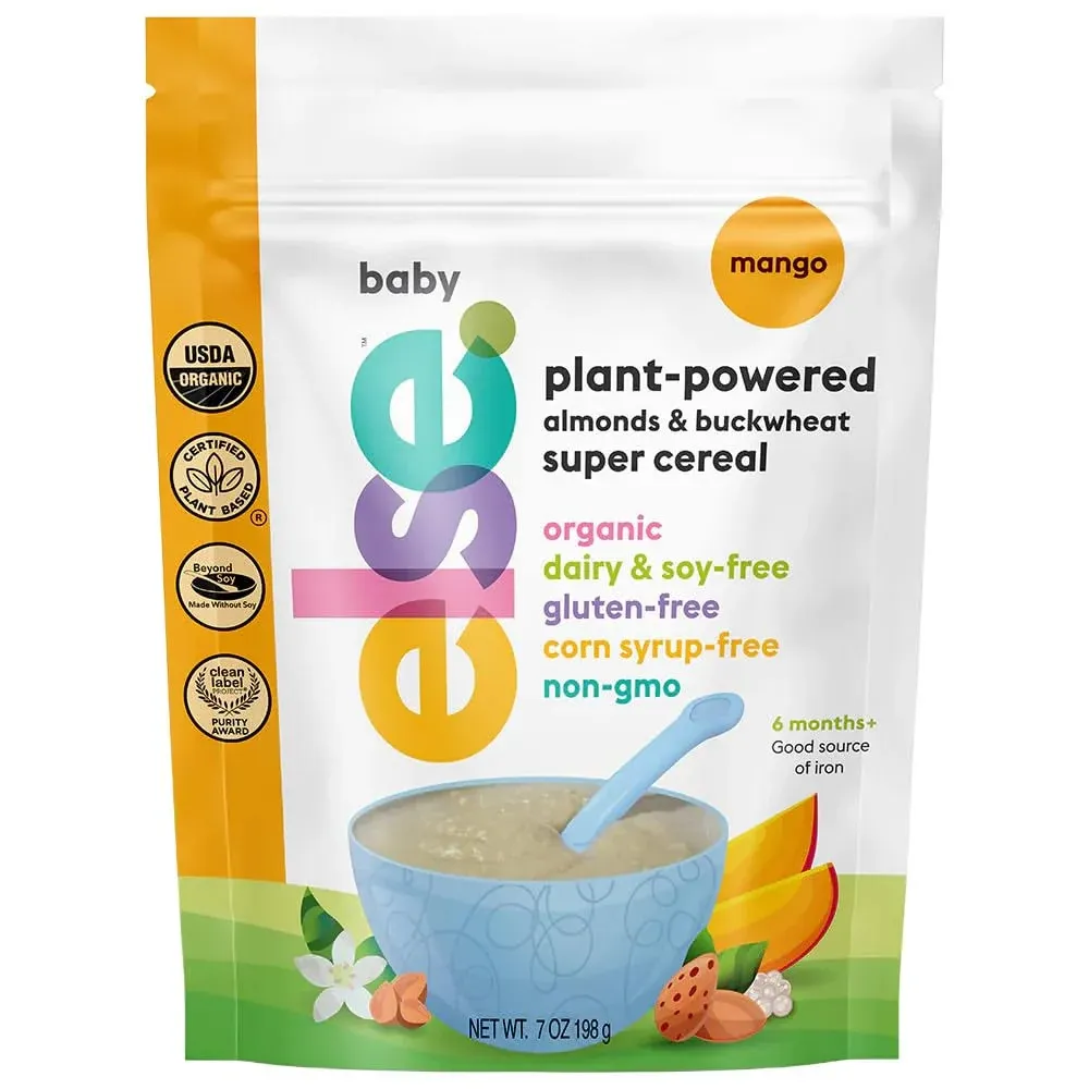 Else Nutrition Baby Cereal Stage 1 for 6 Months+, Plant Protein, Organic, Whole Foods, Vitamins and Minerals