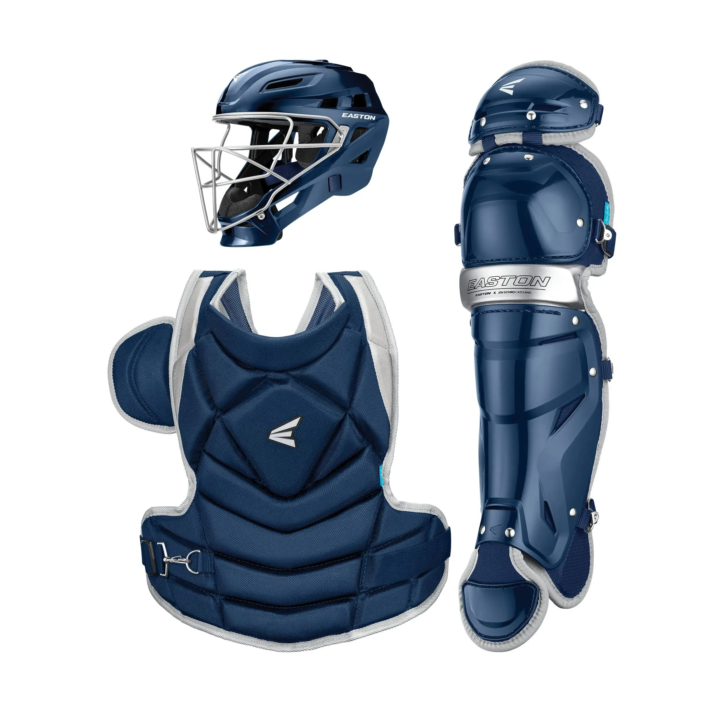 Easton | The Fundamental by Jen Schro Fastpitch Softball Catcher's Equipment | Box Set | NOCSAE Certified | Multiple Sizes/Colors