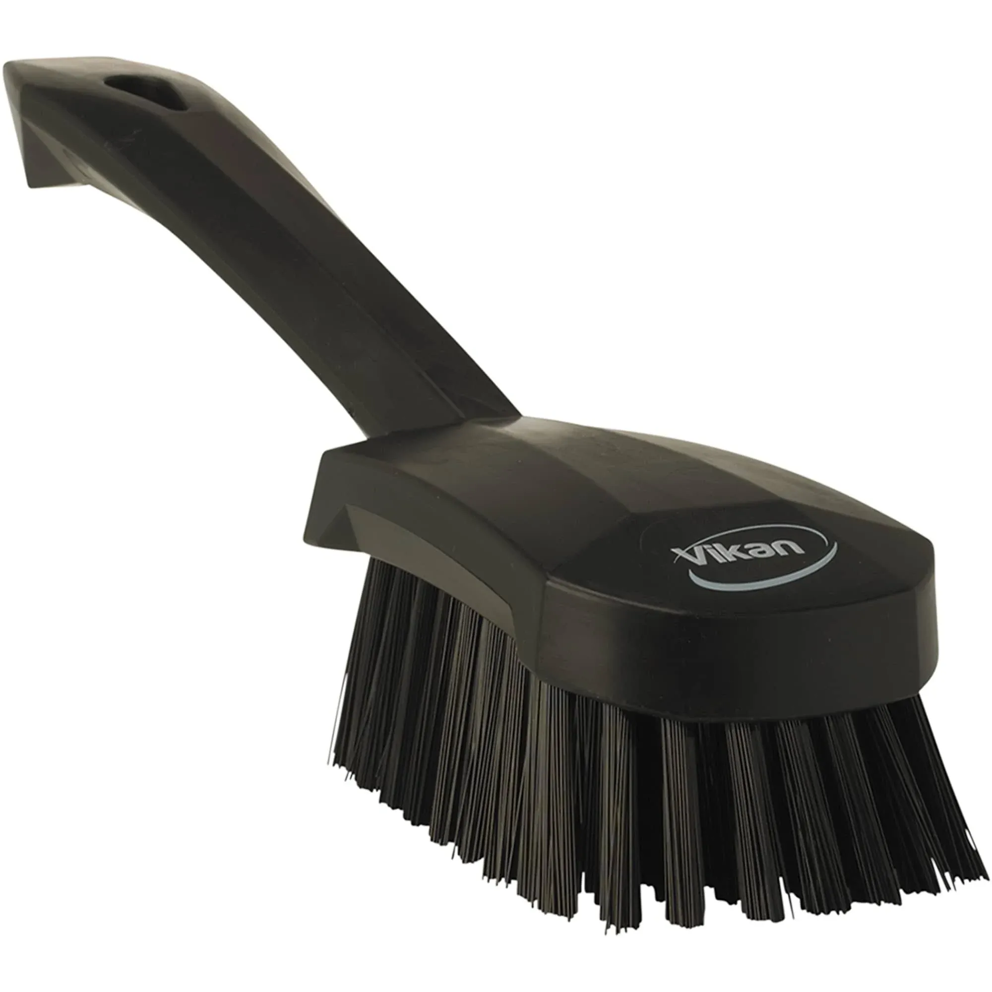 Vikan 41929 3 In W Scrub Brush, Stiff, 5 57/64 In L Handle, 4 1/2 In L Brush,