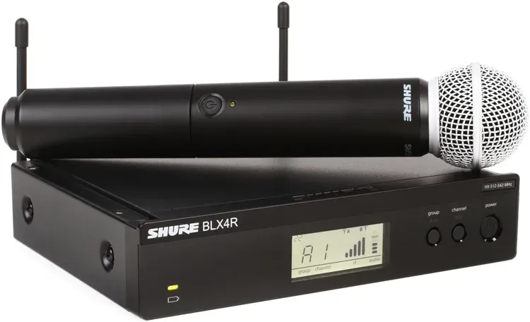 Shure BLX24R/SM58 Wireless Handheld Microphone System - H10 Band