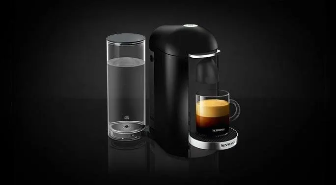 Nespresso VertuoPlus Coffee and Espresso Machine by De'Longhi Black Matte