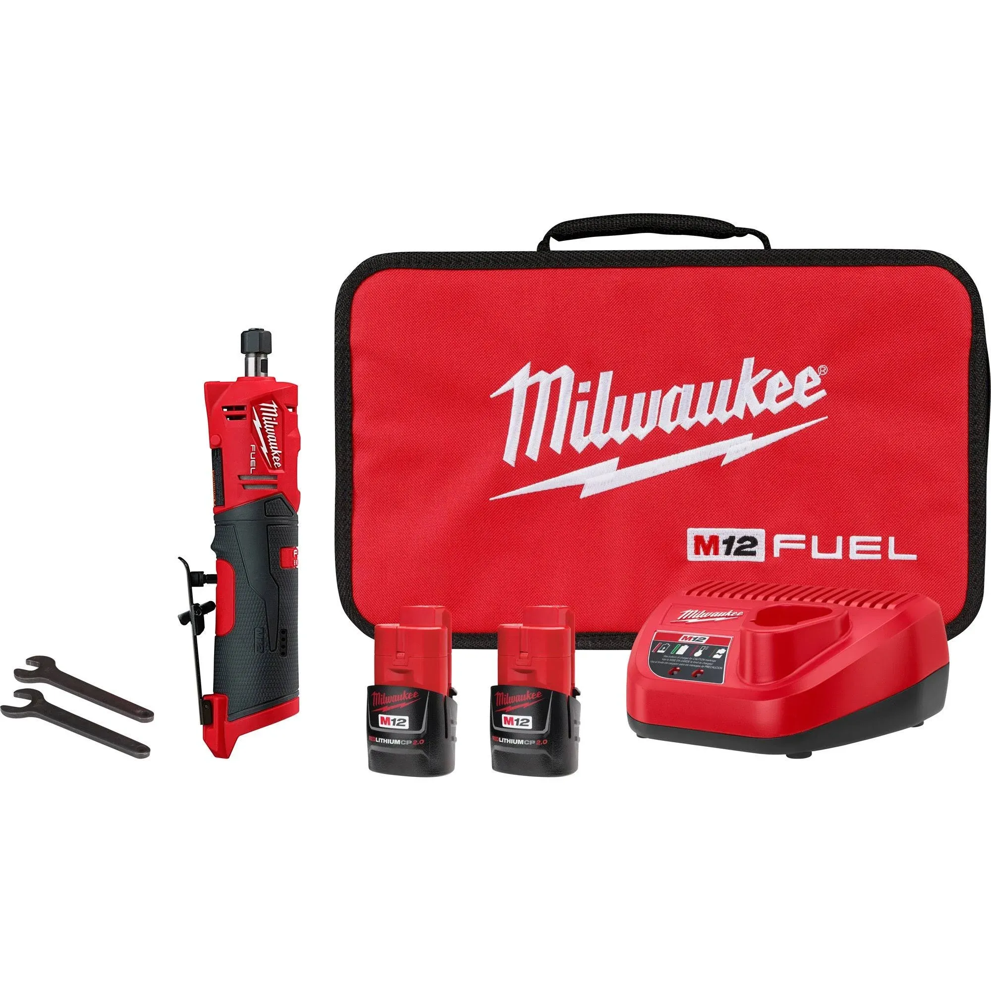 Milwaukee M12 Fuel Straight Die Grinder Kit 2486-22