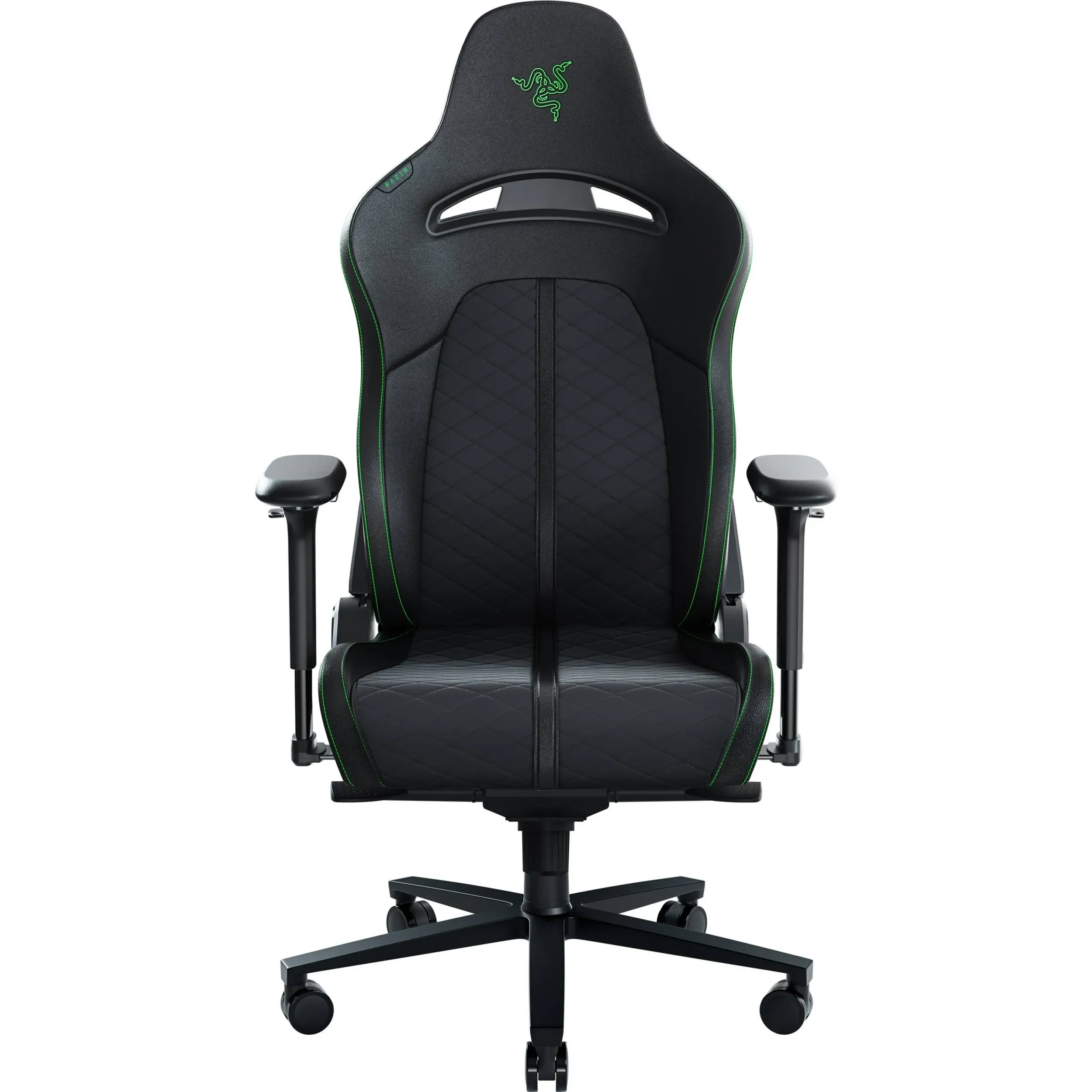 Razer - Enki Gaming Chair for All-Day Comfort - Green/Black