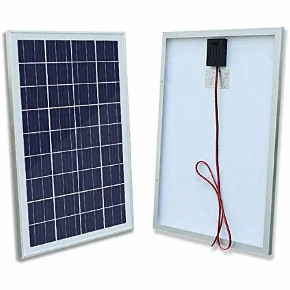 ECO-WORTHY Solar Panel 25W 12V Monocrystalline Waterproof Panel for Charging 12V Battery of RV Boat Trailer ATV Car or Powering 12V Light, Charing 12V Battery Pack and Other Off-Grid Applications