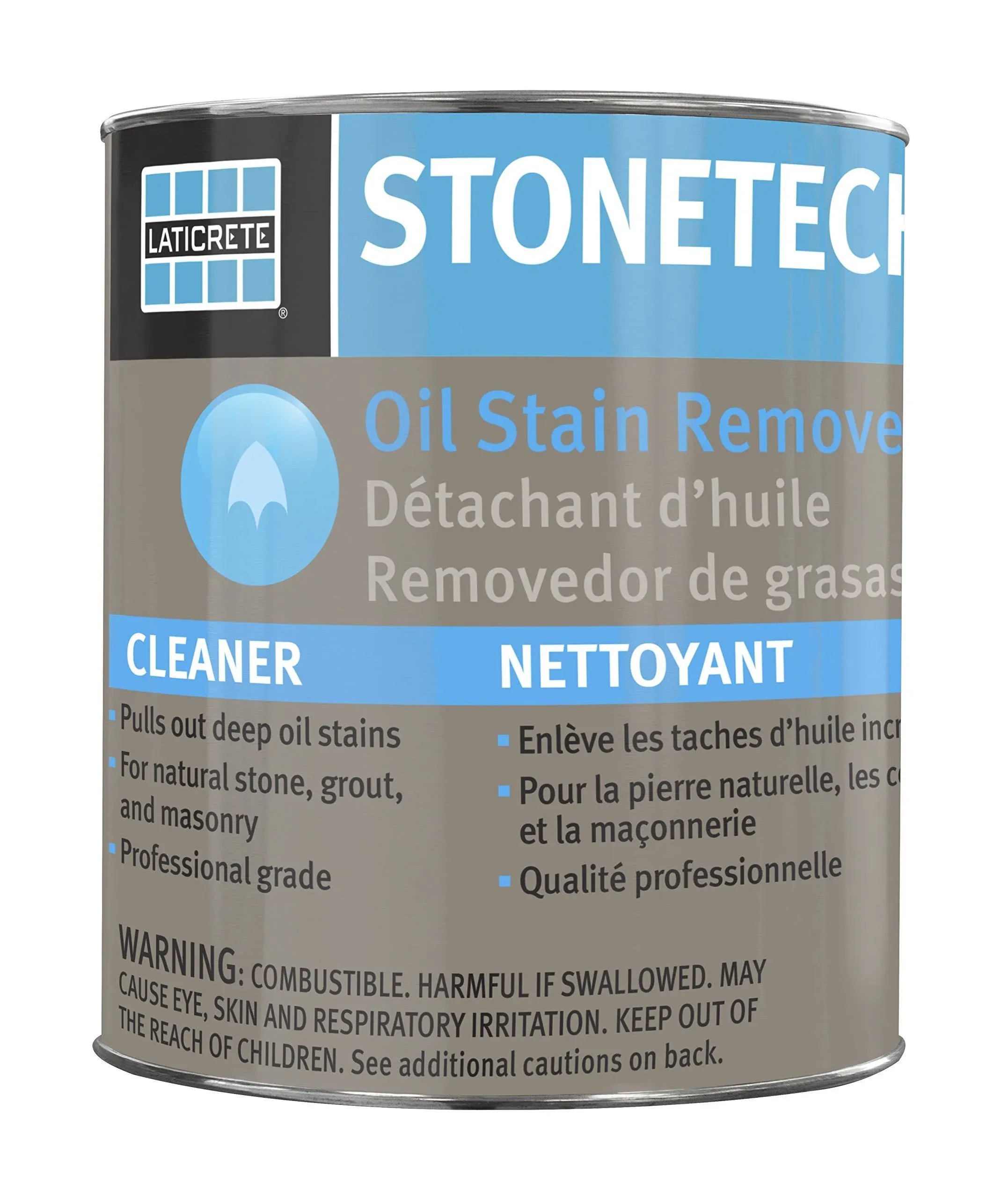 StoneTech Oil Stain Remover, Cleaner for Natural Stone, Grout, Masonry, 3-Ounces