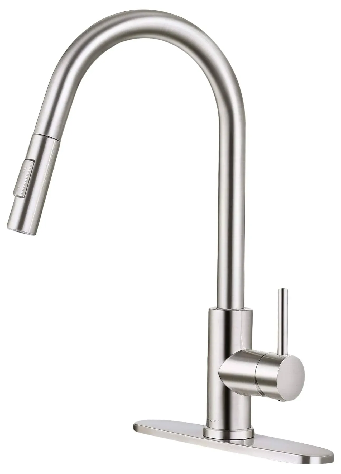 Soka Commercial Kitchen Faucet with Pull Down Sprayer RV Touch Faucet for Kitchen ...