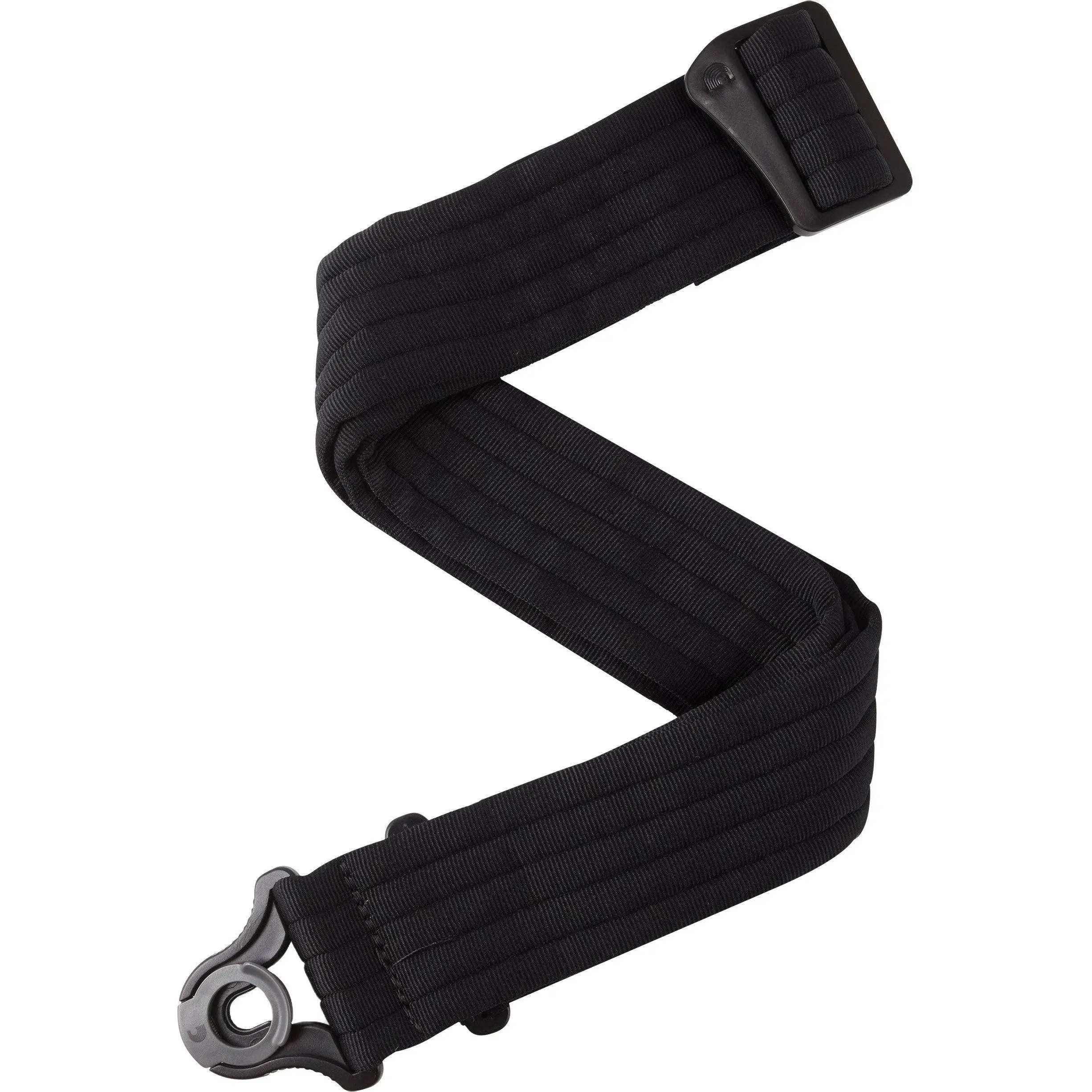 D'Addario Auto Lock Guitar Strap - Black Padded Stripes