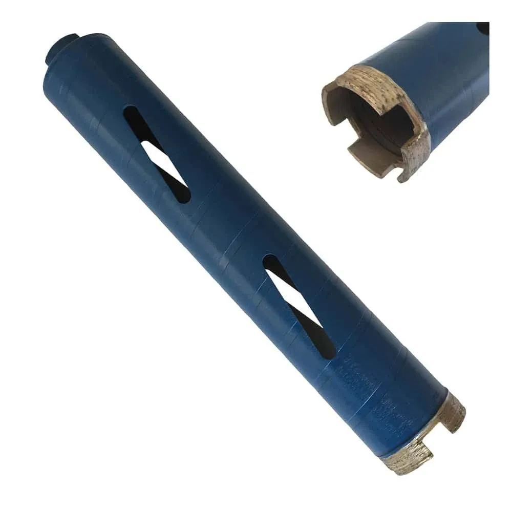 1-1/2" Dry Diamond Core Drill Bits for Brick, Block or Masonry, 9.5" Drilling Depth, 5/8"-11 Arbor