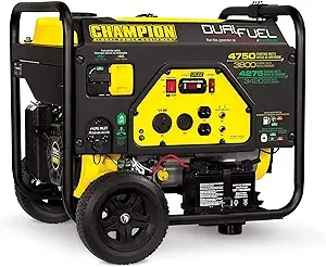 Champion Power Equipment 4750-Watt Electric Start Dual Fuel RV Ready Portable Generator