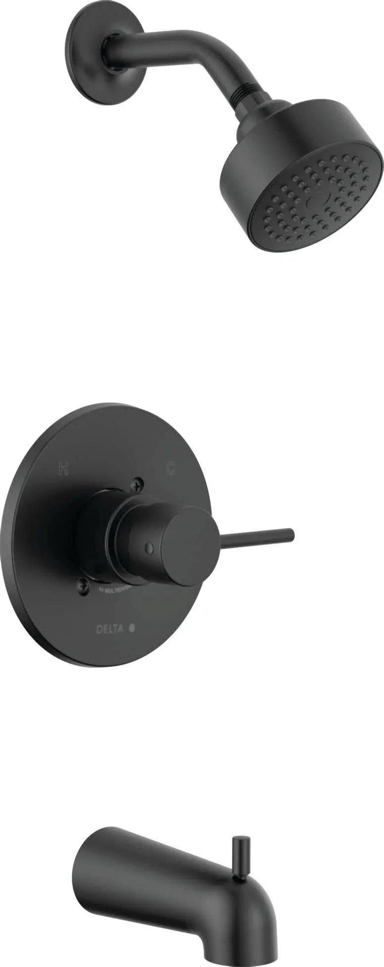 Delta Modern T14459-BL-PP Monitor 14 Series Tub & Shower Trim - Matte Black