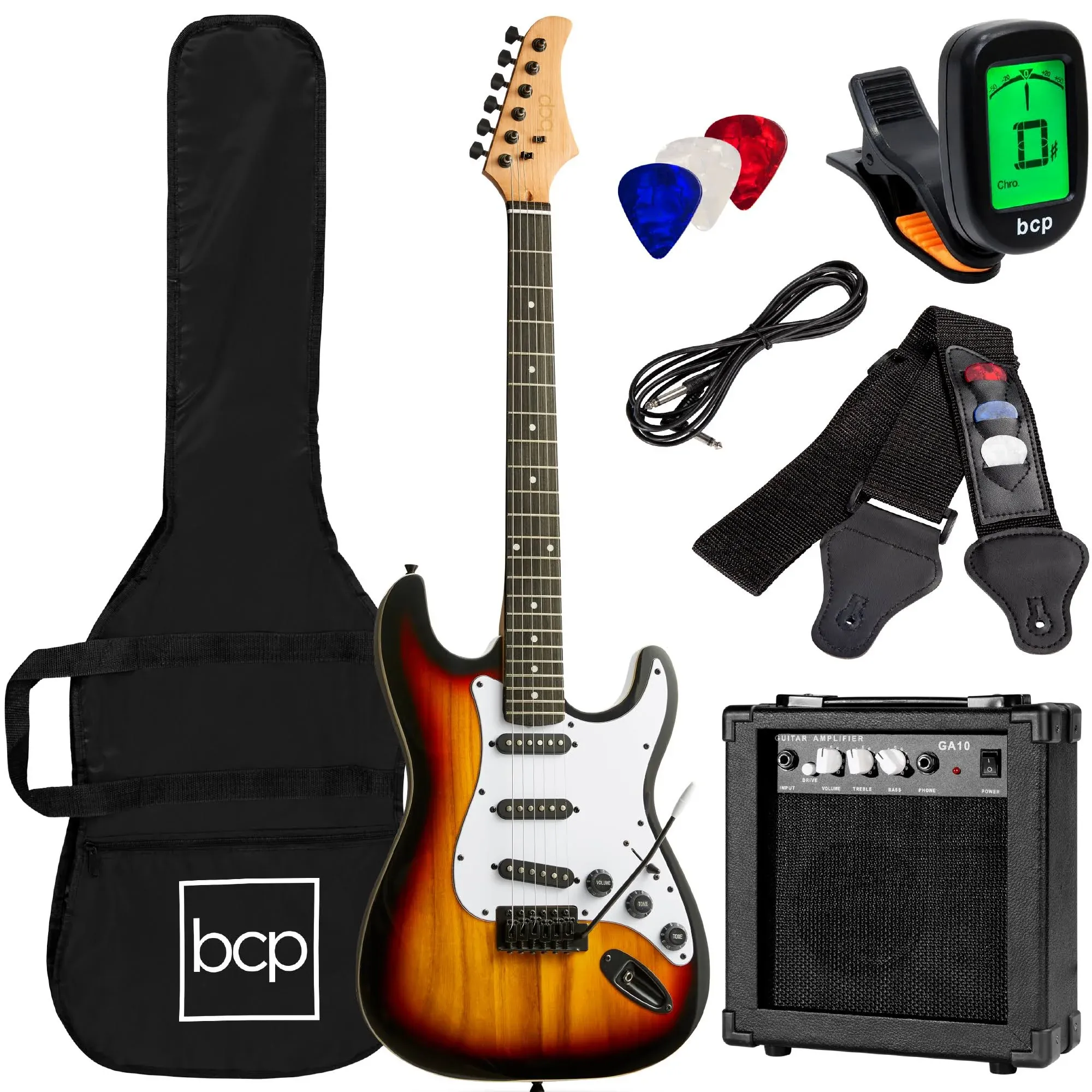 Best Choice Products 39in Full Size Beginner Electric Guitar Kit