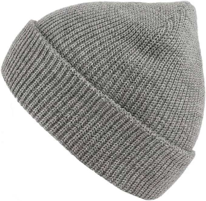 MaxNova Slouchy Beanie Hats Winter Knitted Caps Soft Warm Ski Hat Unisex Grey 