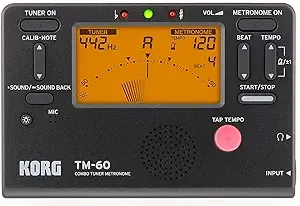 Korg TM60BK Tuner Metronome, Black