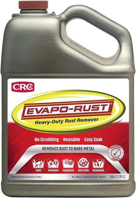 Evapo-Rust ER012 Heavy Duty – 128 oz., Rust Remover for Auto Parts, Hardware, Antiques | Rust Removers and Chemicals