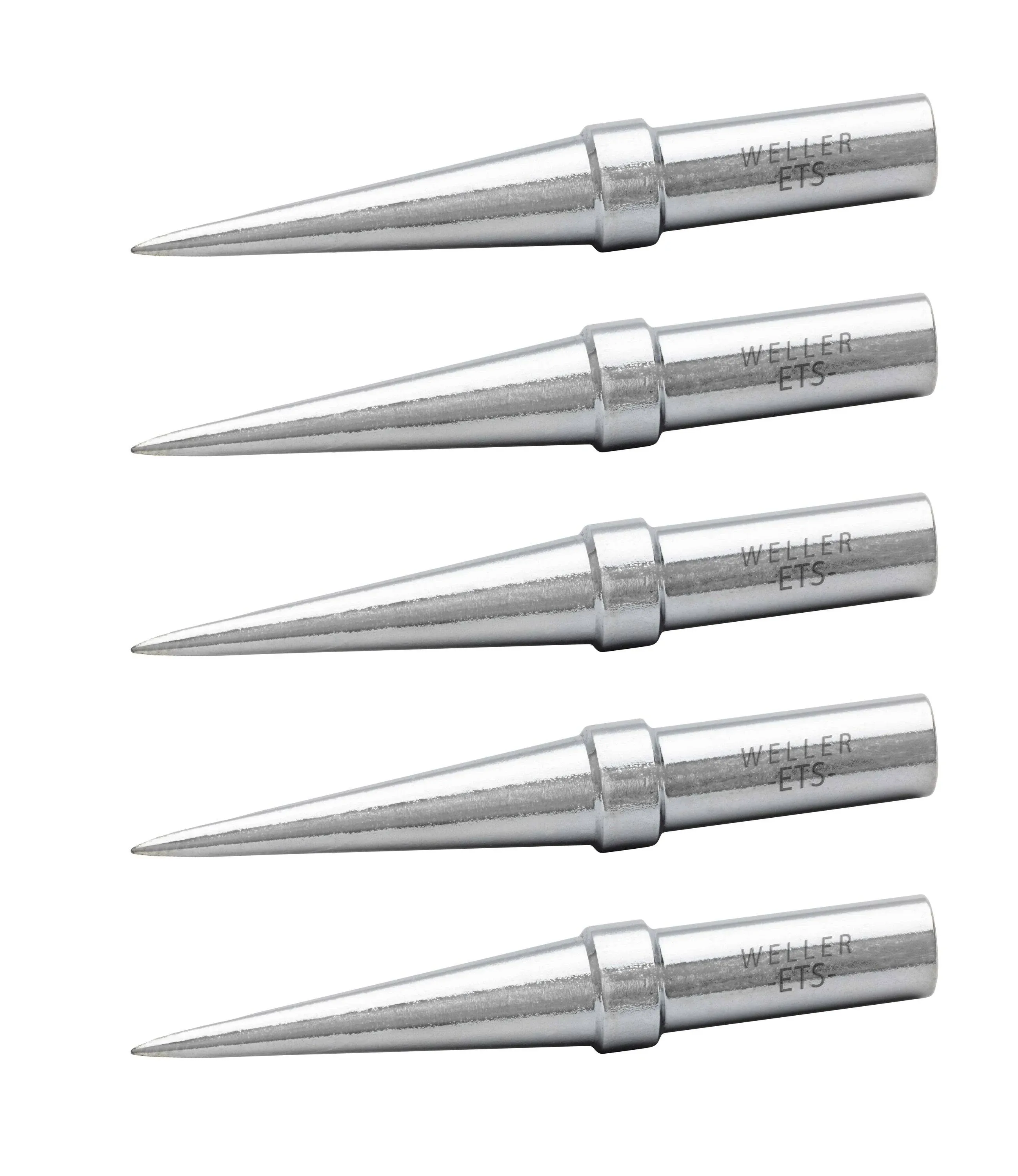 (5-PACK) Genuine Weller ETS CONICAL EXTRA LONG SOLDERING TIPS WES51 / WE1010NA 