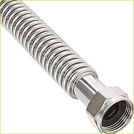 1-Inch FIP X 3/4-Inch FIP X 24-Inch Corrugated Flexible Stainless Steel Water He