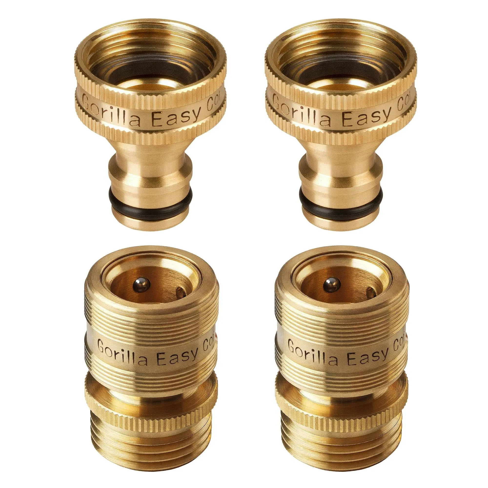 Connect Garden Hose Quick Connect Fittings. Inch Ght Solid Brass. 2