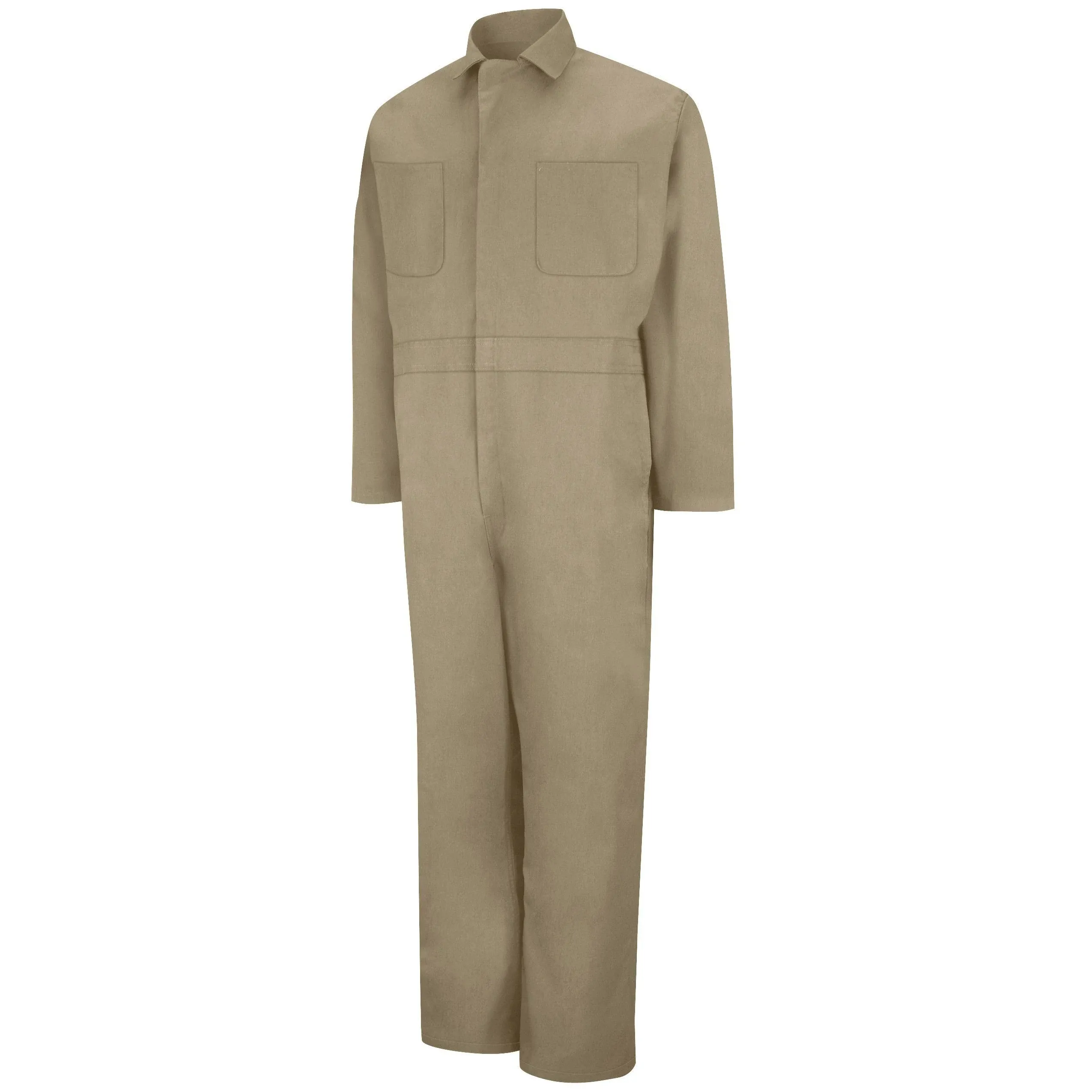 Twill Action Back Coverall with Chest Pockets CT10 - Khaki