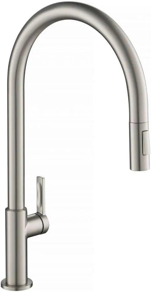 Kraus Oletto High-Arc Single Handle Pull-Down Kitchen Faucet Spot Free Stainless Steel