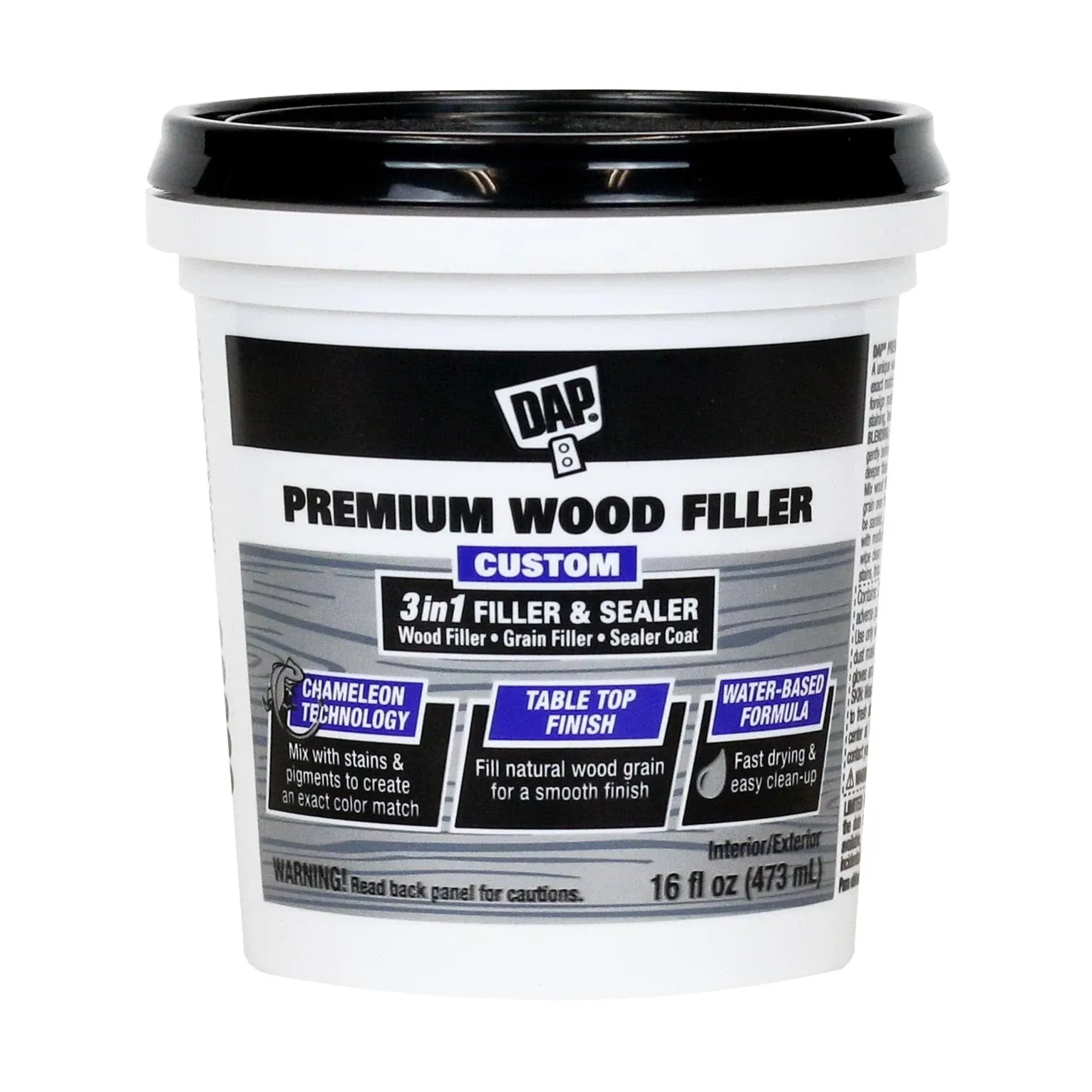 Premium Wood Filler 16 oz. White (4-Pack)