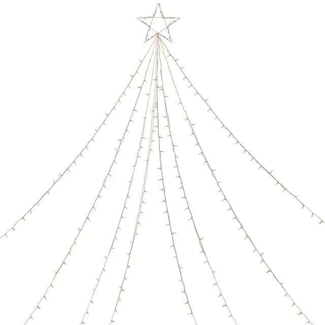 Northlight 12' Clear Lighted Christmas Display Tree Outdoor Decor