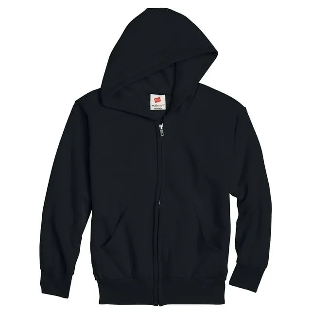 Hanes Boys P480 EcoSmart Youth Full-Zip Hooded Sweatshirt