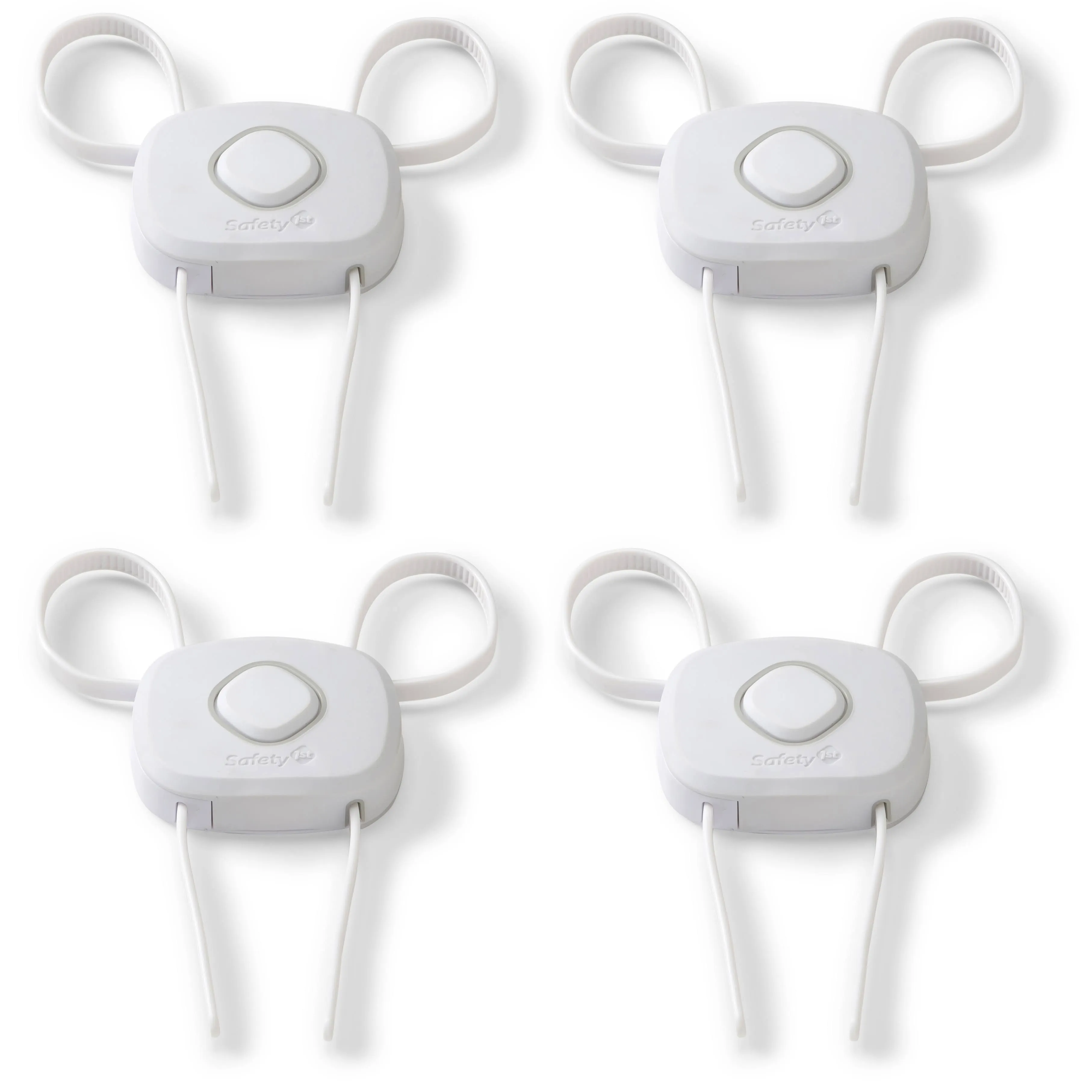 Safety 1st OutSmart™ Flex Lock, White, 4 Pack