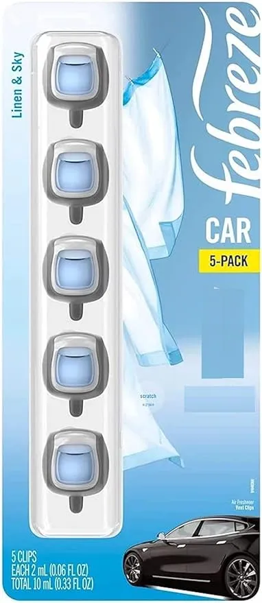 Febreze Air Freshener Vent Clips, Linen & Sky