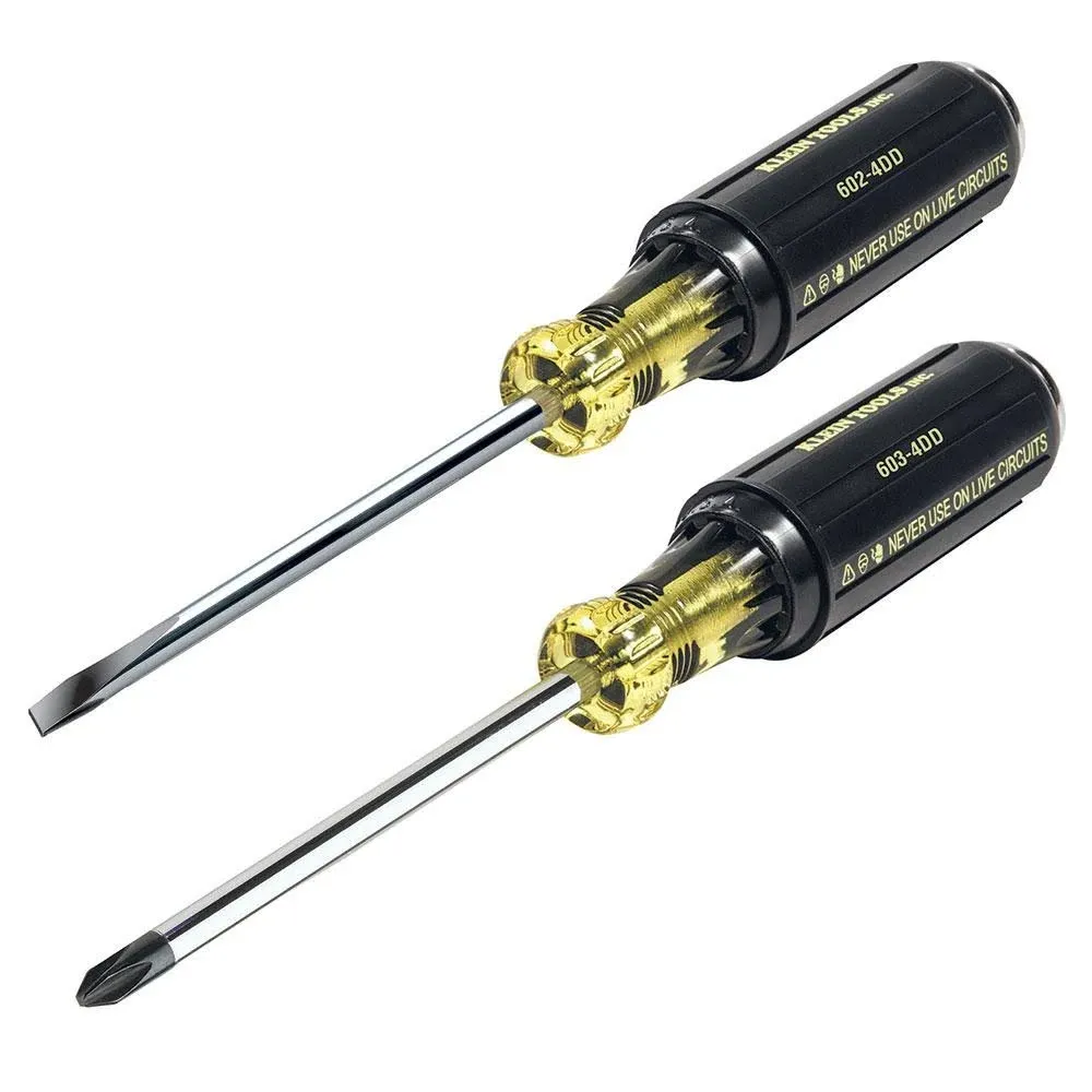 Klein Tools 32008 Screwdriver Set, Demolition and Phillips, 2-Piece