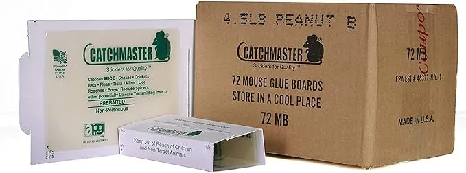 Catchmaster 72Mb Glue Boards for Mice 72 Glue Boards