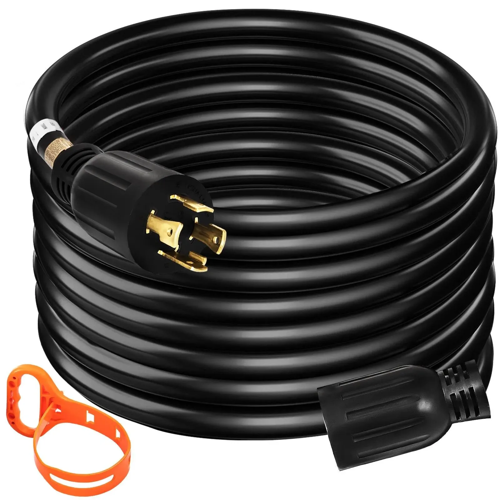 Mophorn 50 ft. 30 Amp Generator Extension Cord 4 Wire 10 Gauge Generator Cord