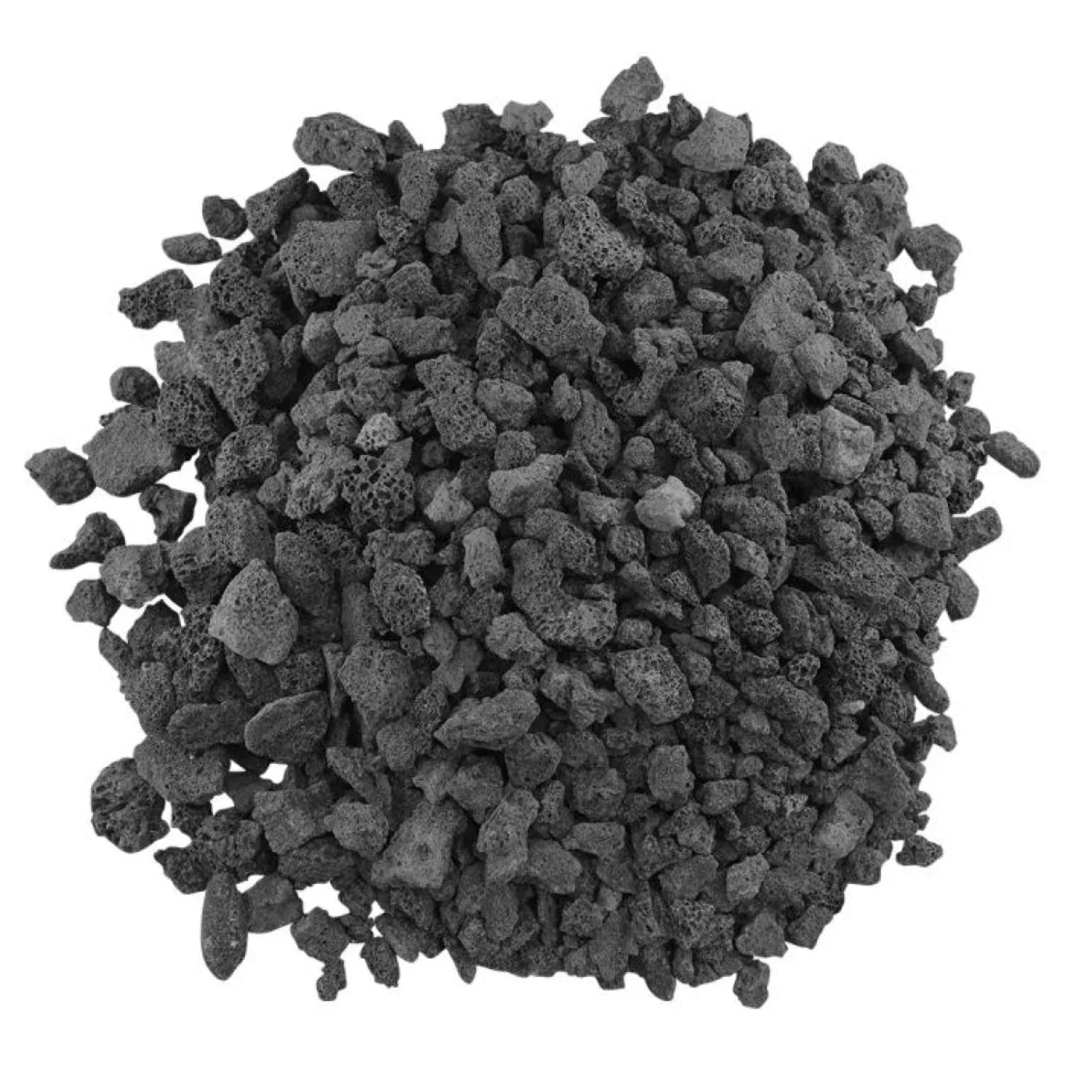 American Fireglass - Medium Black Lava Rock - 10 lbs