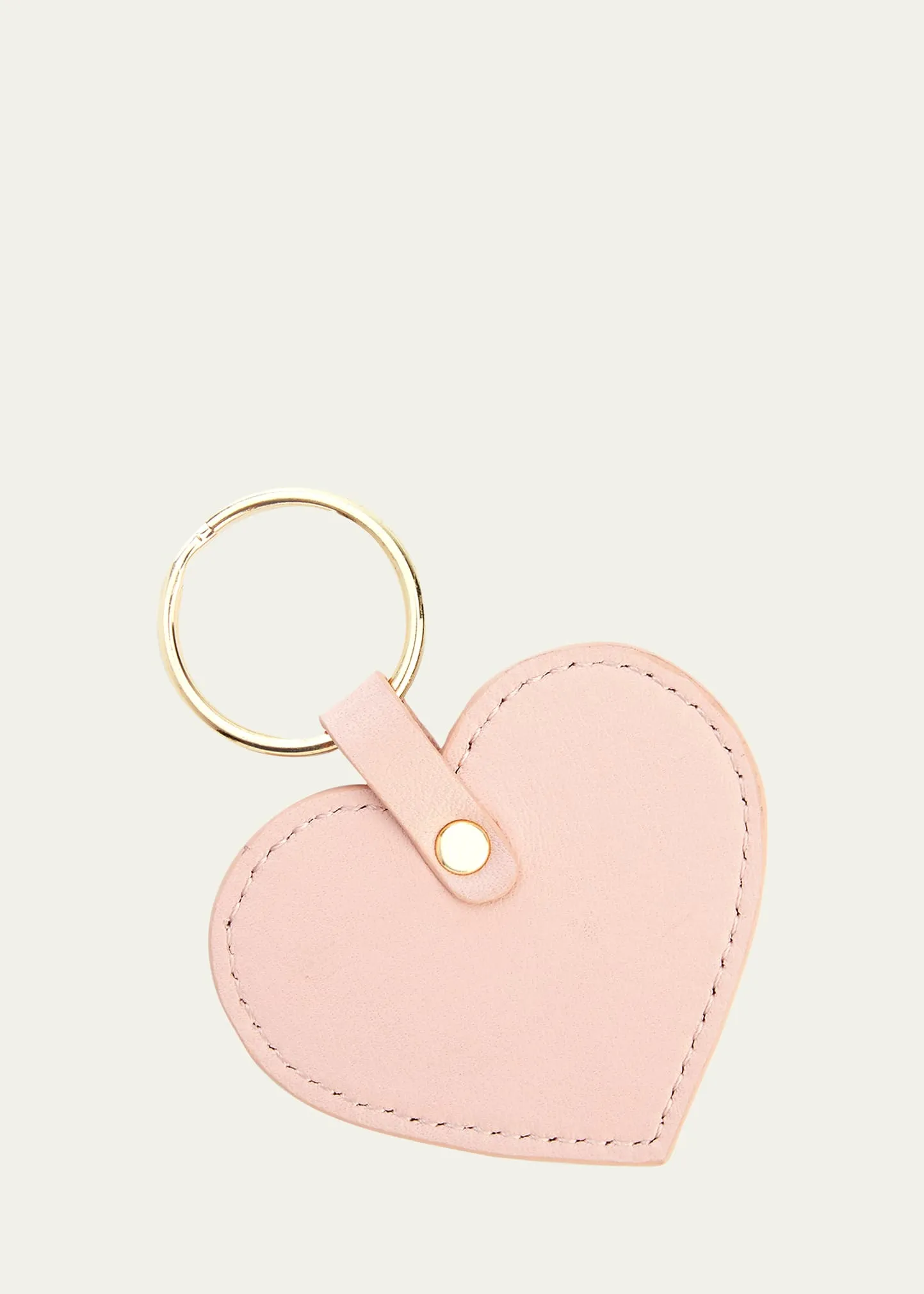 Shop Royce New York Heart Shaped Key Chain In Light Pink