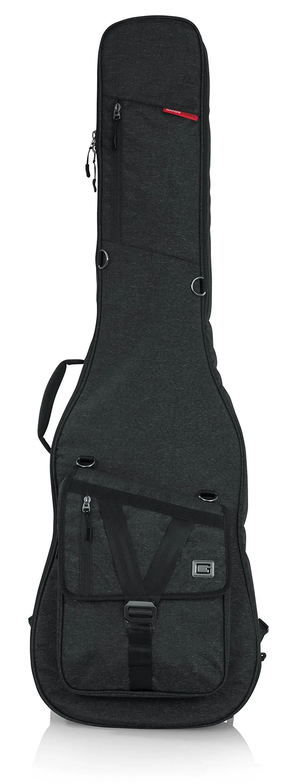 Gator GT-BASS-BLK Transit Series Bass Guitar Gig Bag - Charcoal, Black