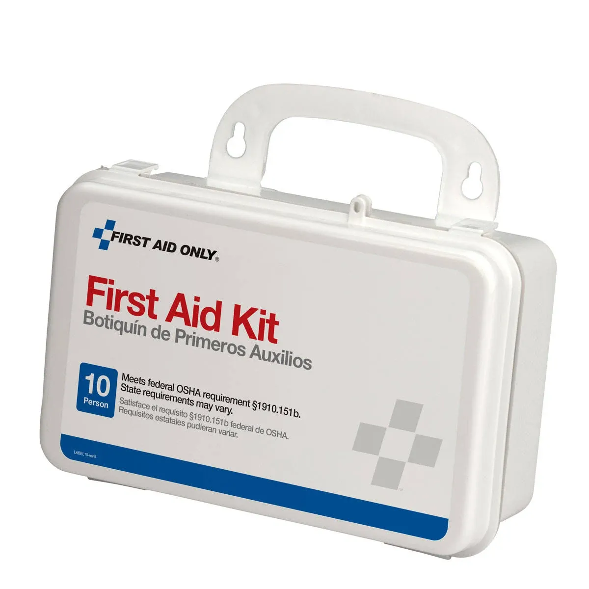 10 Person First Aid Kit Weatherproof Plastic Case