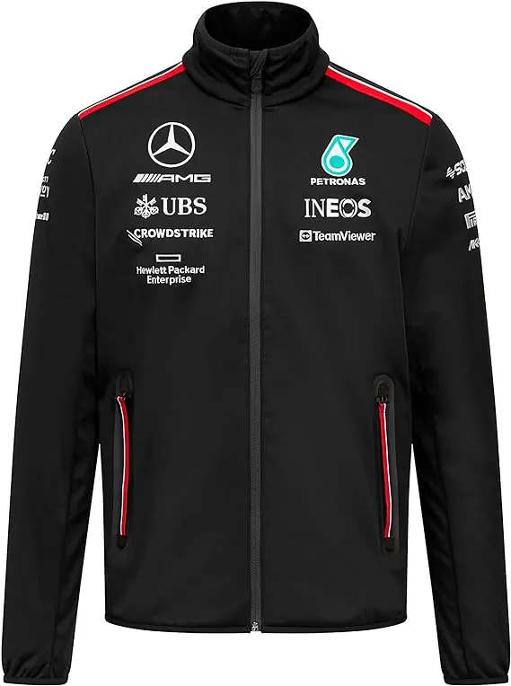 Mercedes AMG Petronas Formula One Team - 2023 Team Softshell Jacket - Black - Men - Size: XL