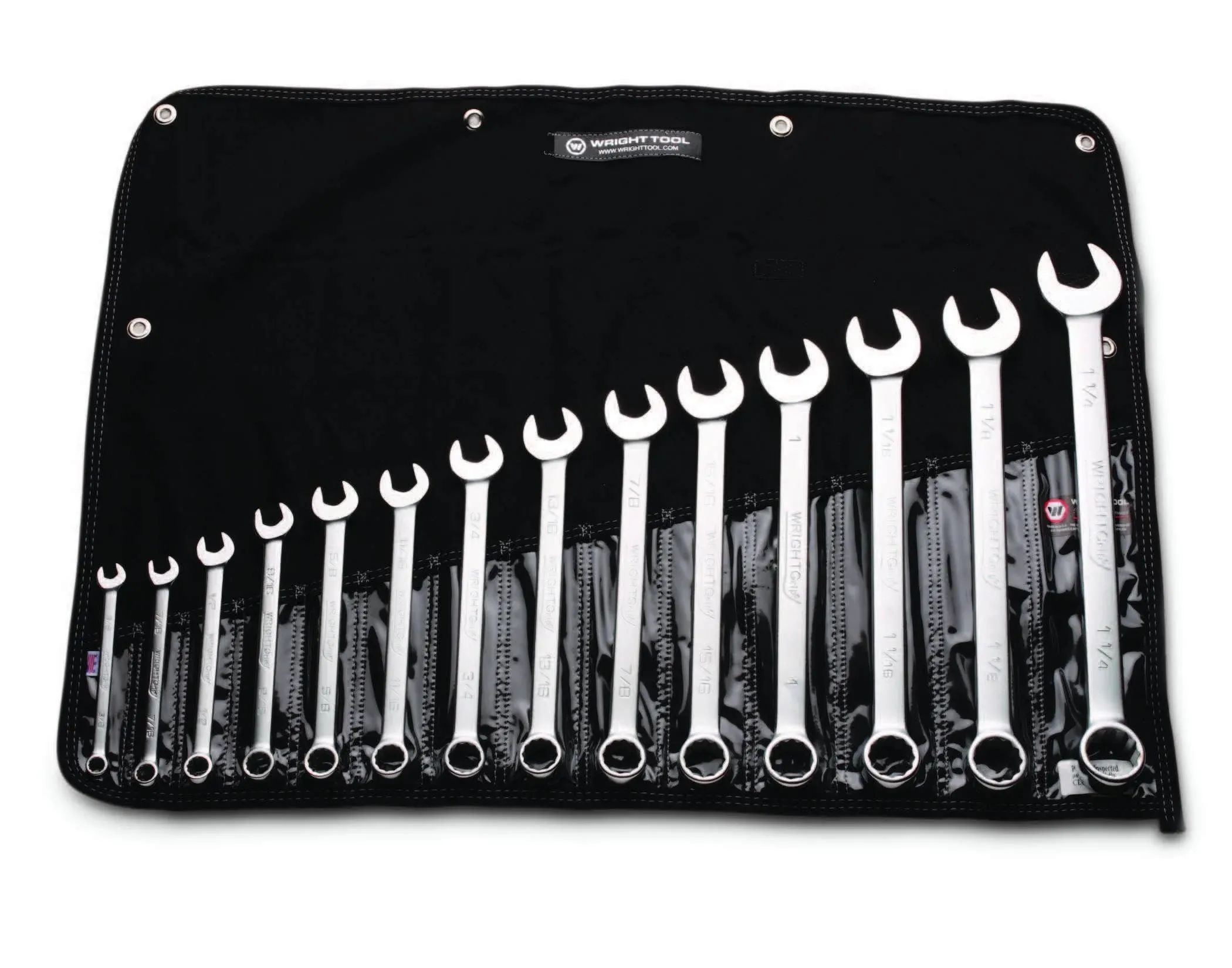 Wright Tool 714 14 Piece 12 Point Combination Wrench Set 3/8-Inch - 1-1/4-Inch