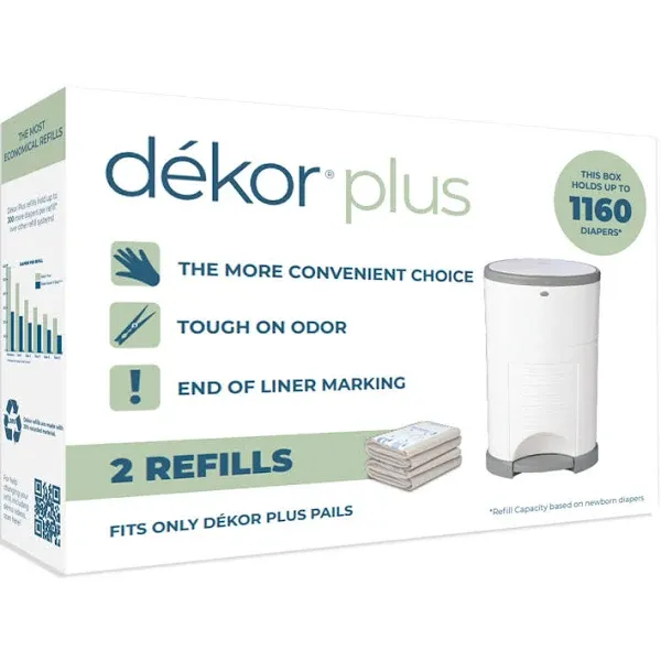 Dekor Plus Diaper Pail Refills Refill