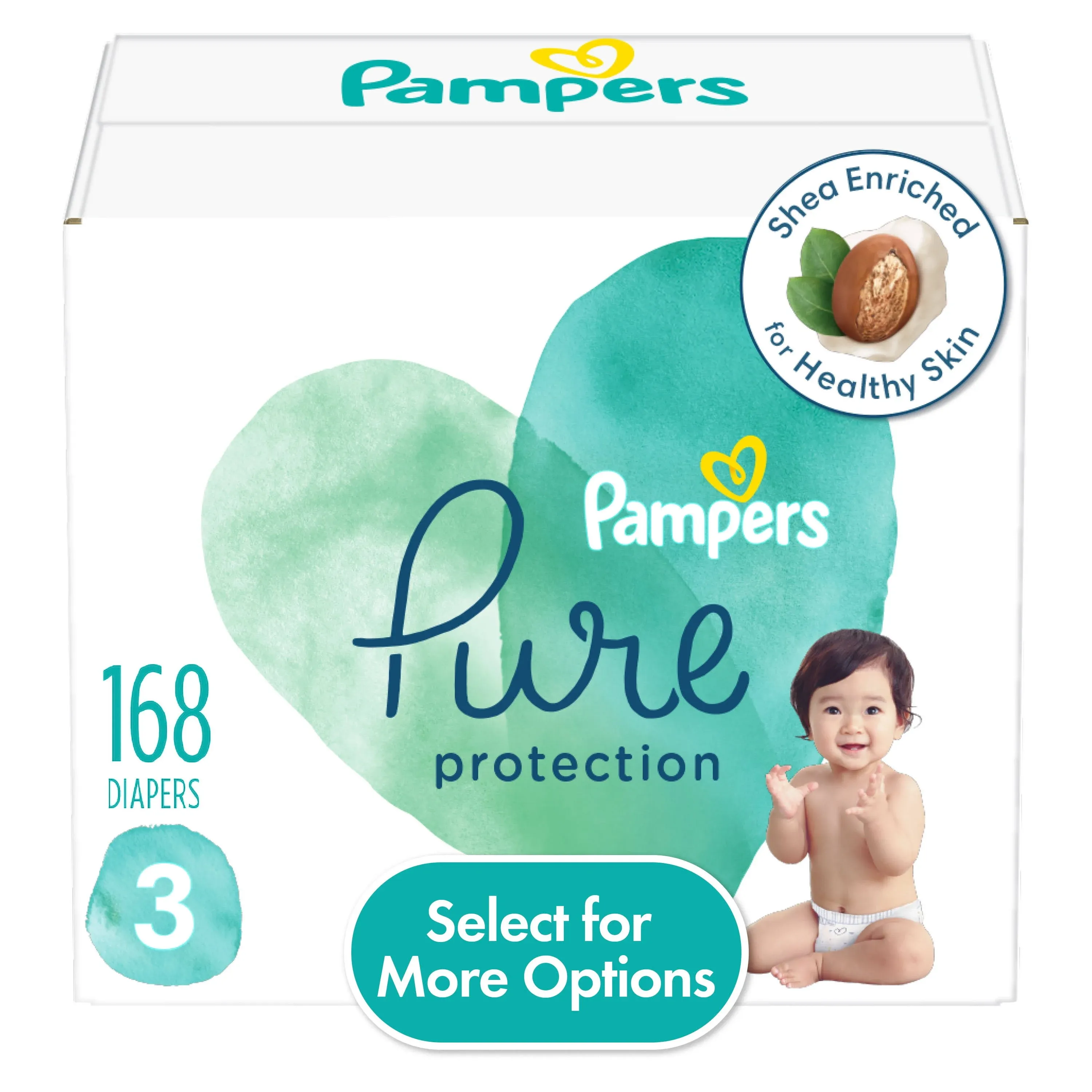 Pampers Pure Protection Diapers Size 4 108 Count