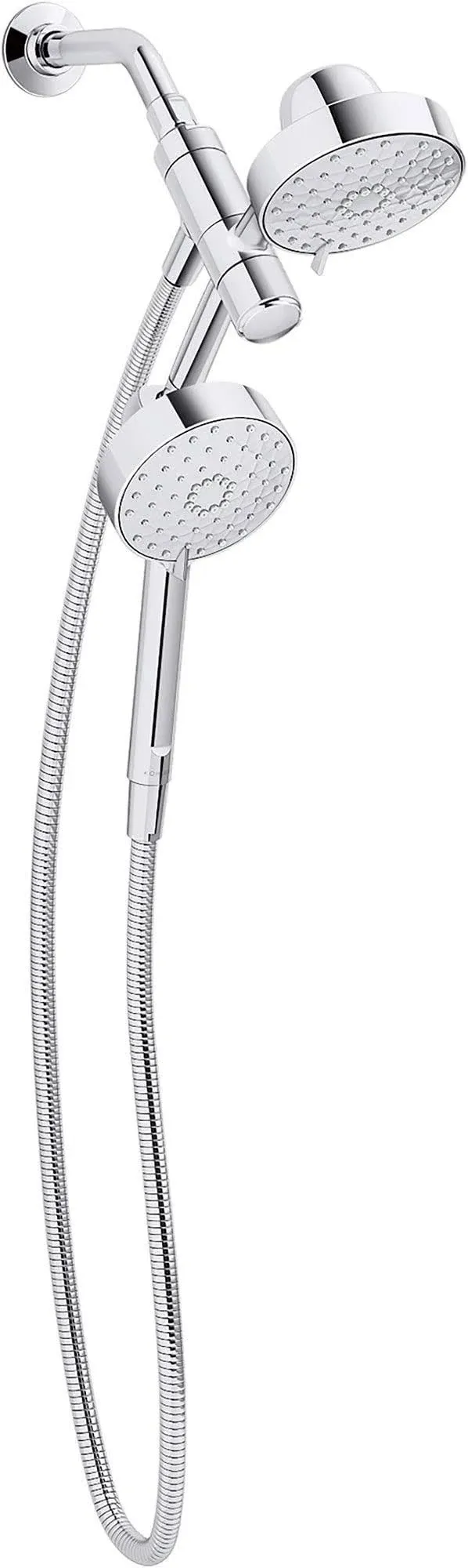 Awaken 2.5 GPM Multi Function Shower Head with Hand Shower, Hose, and MasterClean Technology