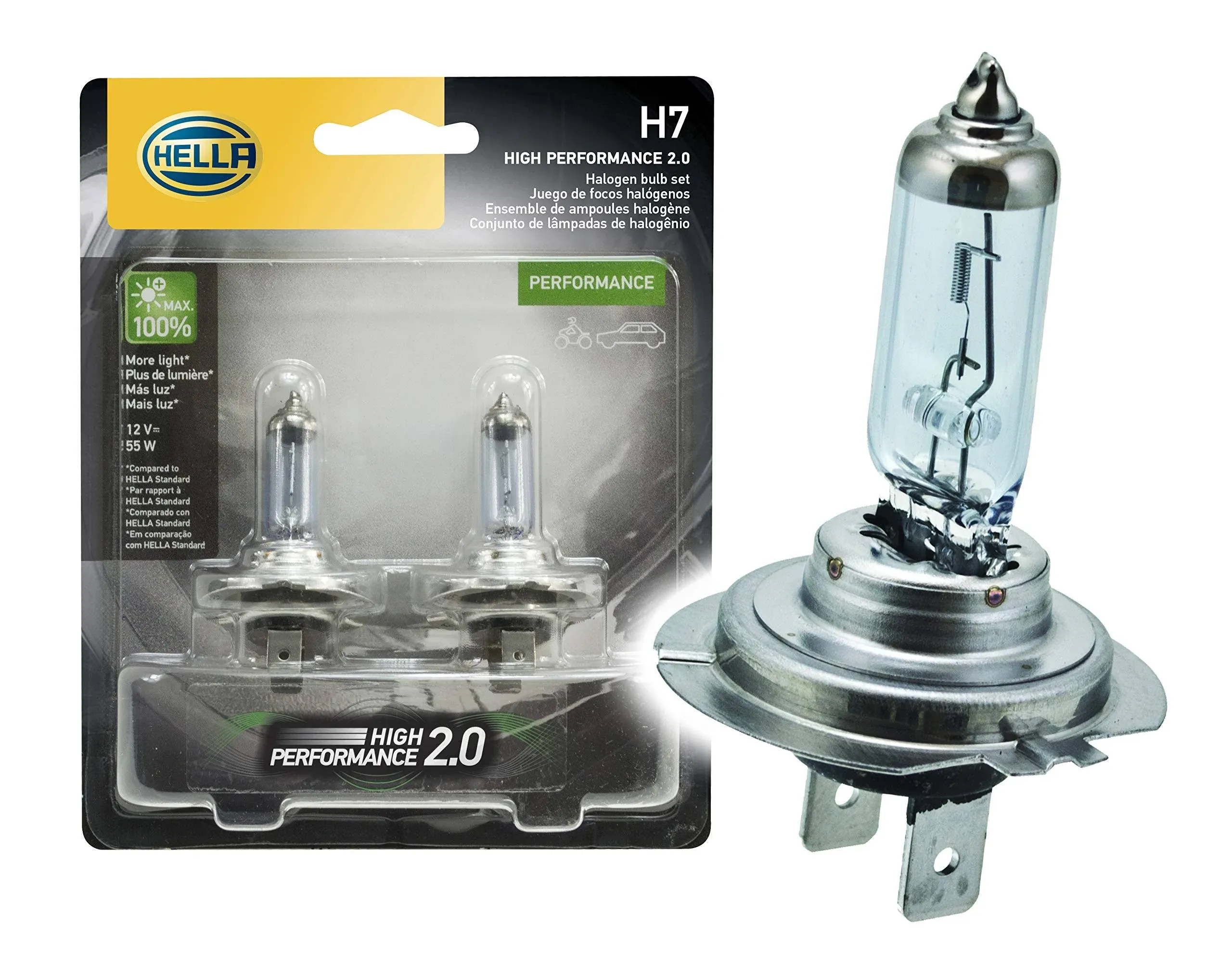 Hella Multi-Purpose Light Bulb - HELLA H7 2.0TB Performance Series Halogen Light