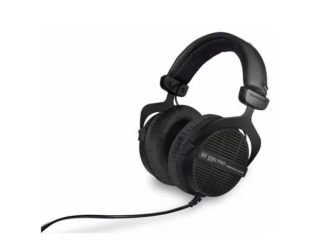 Beyerdynamic DT 990 Pro Over-Ear Studio Monitor Headphones - Open-Back Stereo Construction, Wired (80 Ohm, Grey)