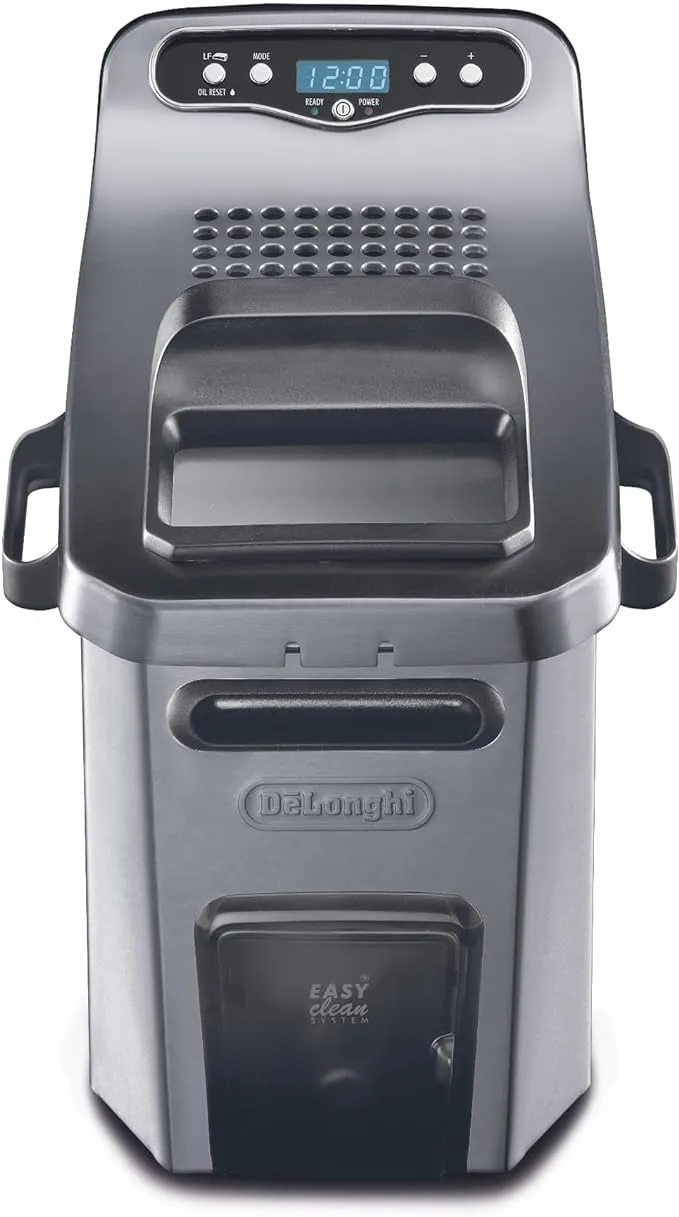 DeLonghi Deep Fryer 4.5L Livenza Dual Zone Digital Steel Easy Clean Drain System