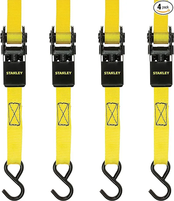 Stanley Ratchet Straps, 4 Pack - 4 straps