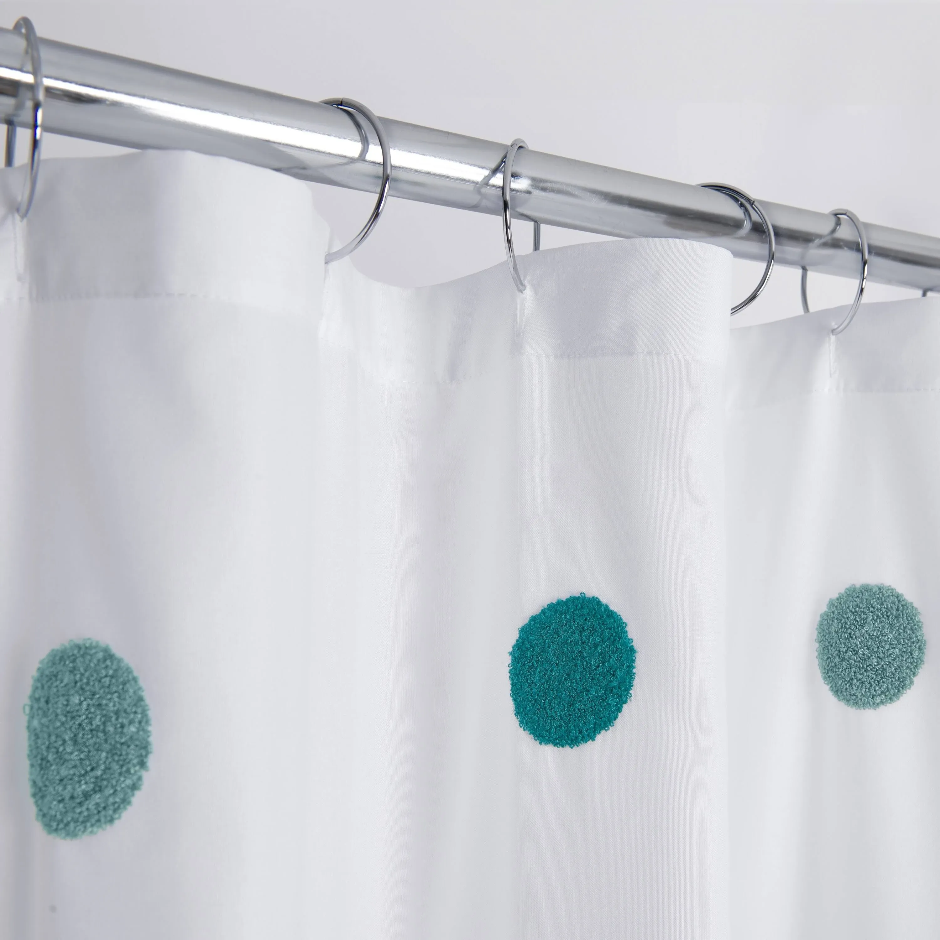 Dots Embellished Shower Curtain