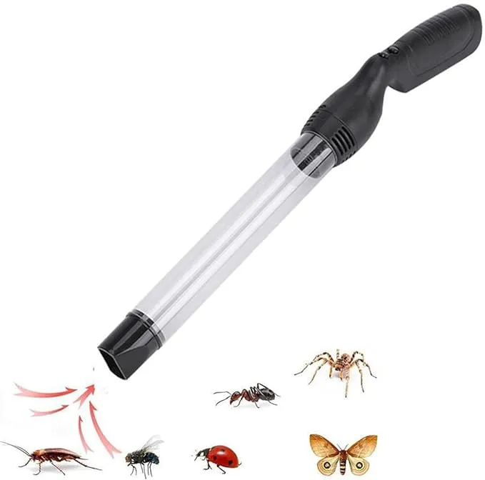 Vacuum Bug Catcher Spider and Insect Traps Catcher with USB Rechargeable Bug Pest Control for Adults and Kids Insects Handheld LED Flashlight for Pest Suction Trap,Stink Bug,Beetle