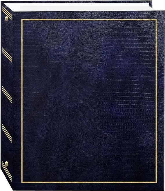 Pioneer Photo Albums Magnetic 3-Ring Album (Navy Blue, 100 Pages)